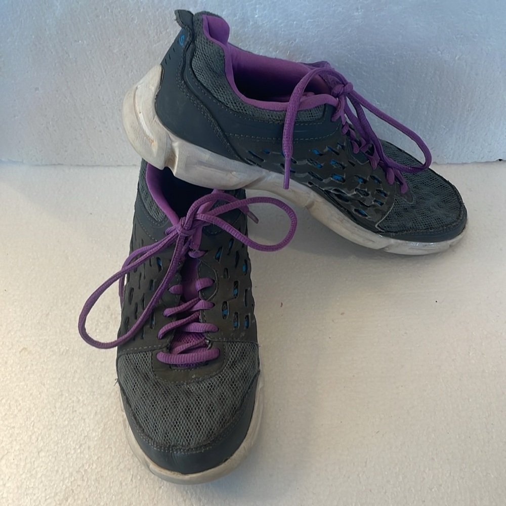 Champion running shoes C9 athletic shoes grey purple turquoise womens size 7 1/2